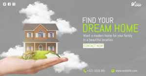 Gris Real Estate Promotion Facebook Shared Image Template