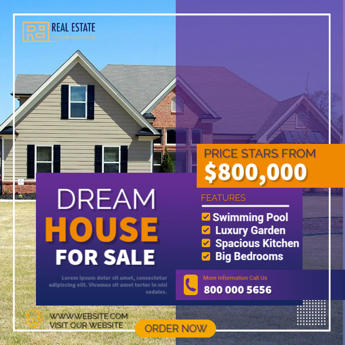 Dream House For Sale Template PosterMyWall