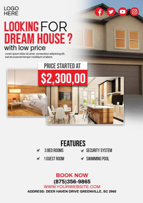 Price Ad Design Dream House Low Price Ads Template | PosterMyWall