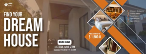 Brown Dream House Promotion Facebook-coverfoto Template