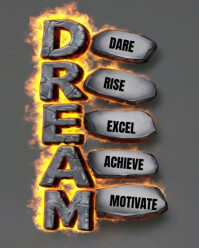 Dream quote Instagram Portrait template