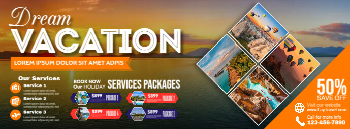 Copy of Dream Vacation Banner | PosterMyWall