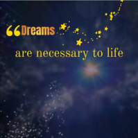 Inspirational Quote Social Media Template - Cosmic Dream Design Square (1:1)