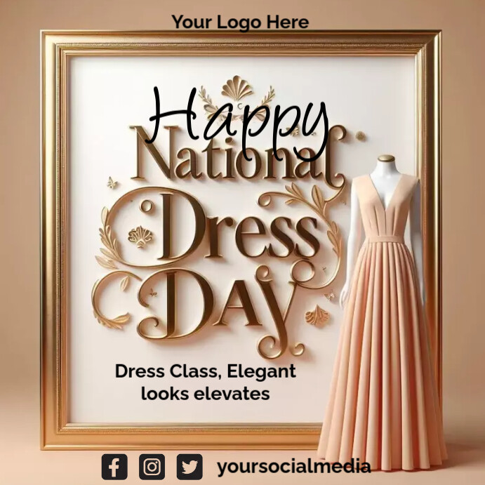 Dress Day Poster Template