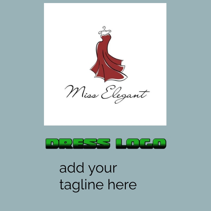 dress logo Instagram Post template