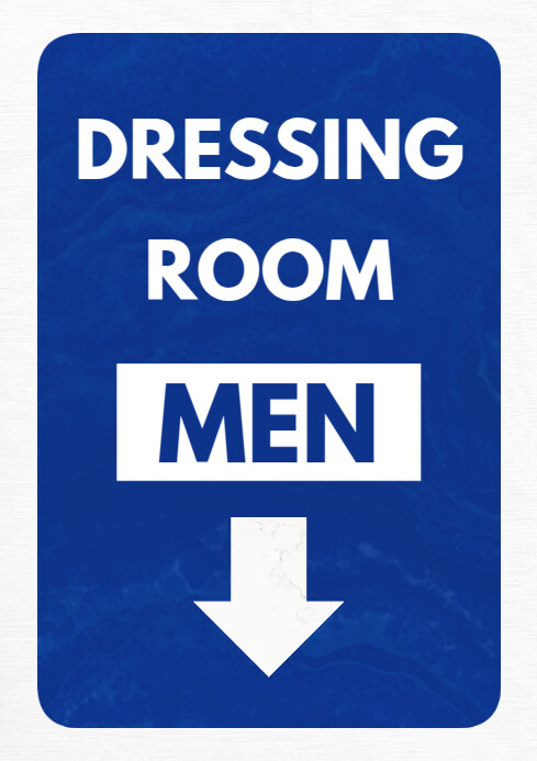Dressing room door signs print A4 Template | PosterMyWall