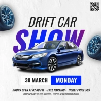 Drift Car Show Square (1:1) template