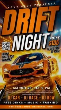 Drift Night Ekran reklamowy (9:16) template