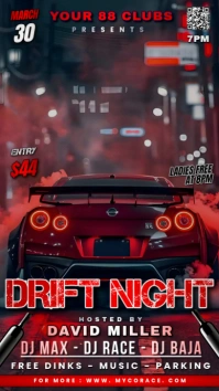 Drift Night WhatsApp Status template