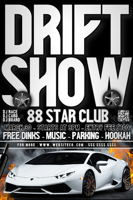 Drift Show Template | PosterMyWall