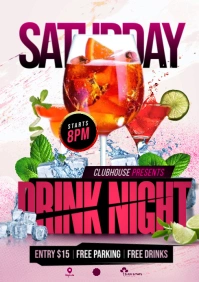drink night A4 template