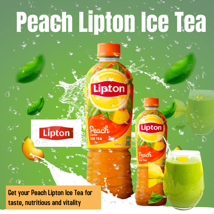 Lipton Tea Posts Drink Peach Lipton Ice Tea Flyer Template | PosterMyWall