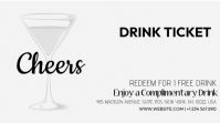 Blanco Drink Ticket Tampilan Digital Template