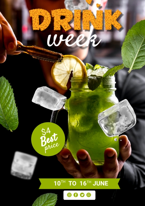 drink week Template | PosterMyWall