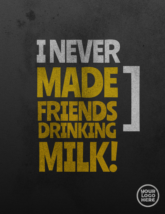 Drinking Bar Funny Flyer template