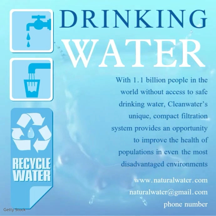 Drinking Water Template PosterMyWall