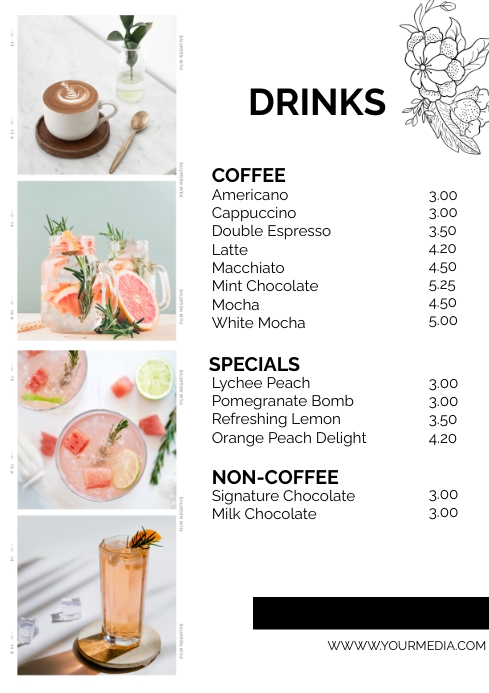 Drinks Template PosterMyWall