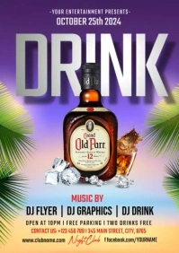 Drinks Night A3 template