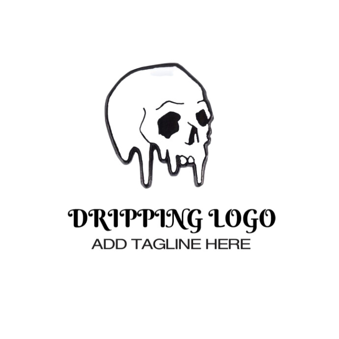 Drippy Sign Design Dripping Logo Templat | PosterMyWall