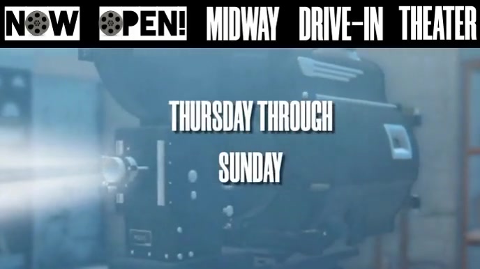 DRIVE IN Digital na Display (16:9) template