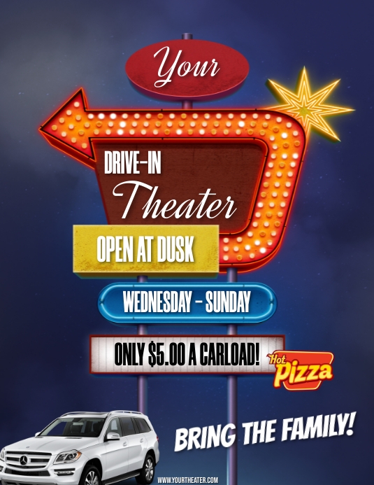 DRIVE IN Template | PosterMyWall