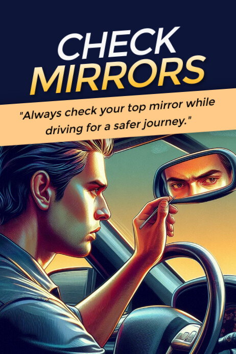 Drive safely Poster template