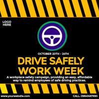 Zwart Workplace Safety Campaign Message Instagram Template