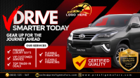 Czarny Luxury SUV Promotion Уменьшенное изображение YouTube Template