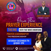Drive Thru Prayer Flyer Message Instagram template