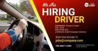 Driver hiring banner ad template