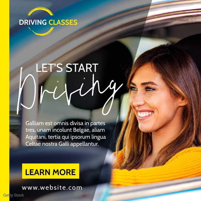 Driver Advertisement driving classes advertisement Template | PosterMyWall