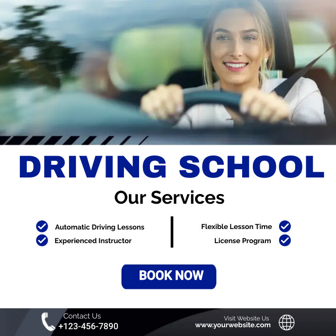 Card Driving Post Design DRIVING Template | PosterMyWall