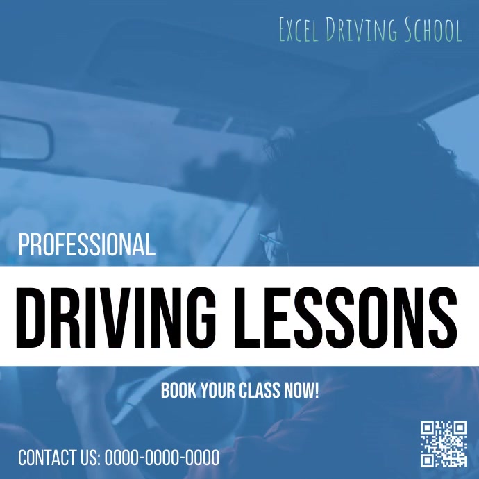 Driving Lesson Ad Template | PosterMyWall