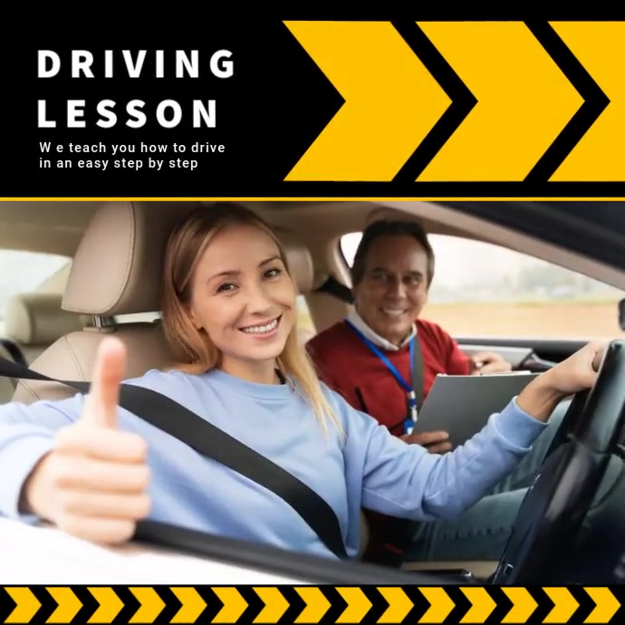 driving lesson Template | PosterMyWall