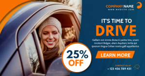 driving lessons facebook advertisement template