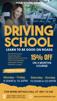driving school,driving lessons Instagram Story template