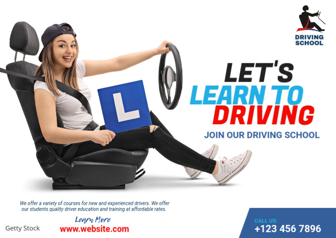 Driving School Ad Template | PosterMyWall