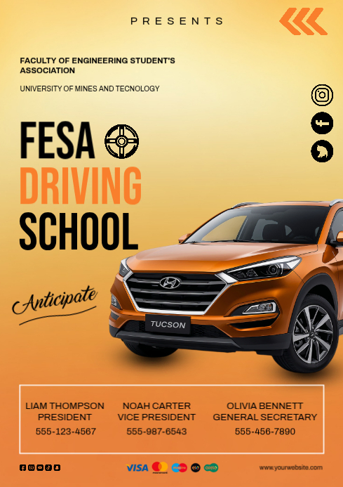 Driving school ad Template | PosterMyWall