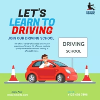 Driving School Ad Template Wpis na Instagrama