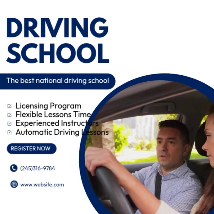 Driving School Ads Template | PosterMyWall