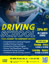 Driving School Ads Flyer (us Letter) template