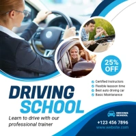 Driving School Banner ad Instagram Post template