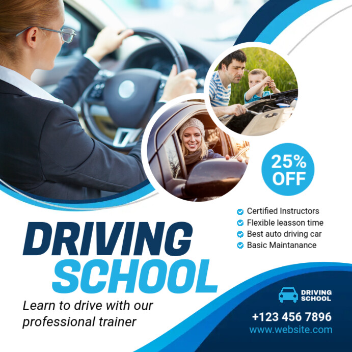 Driving School Banner Ad Template PosterMyWall driving-school-banner-ad-template-postermywall