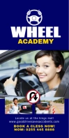 DRIVING SCHOOL Roll Up Banner 3' × 6' template
