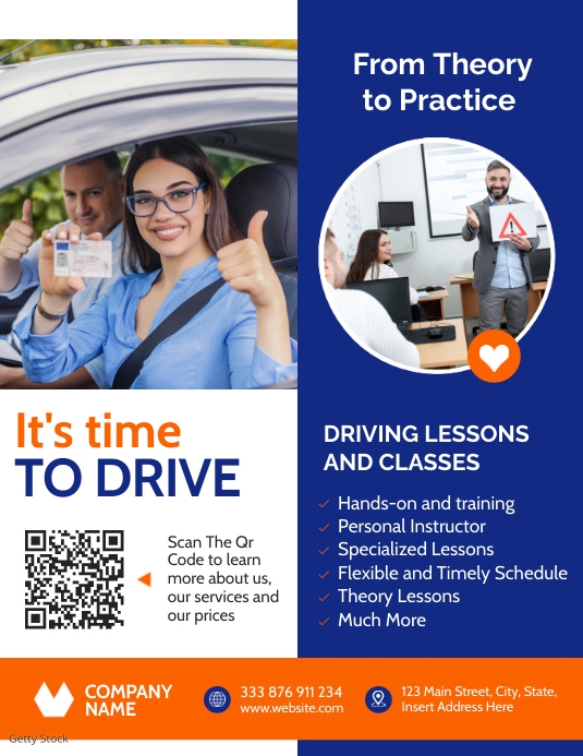 driving school flyer advertisement 2023 2024 Template | PosterMyWall