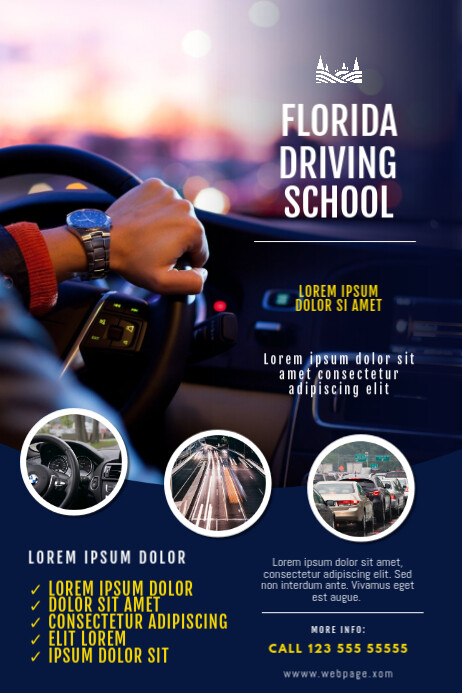 Driving School Flyer Design Template PosterMyWall driving-school-flyer-design-template-postermywall