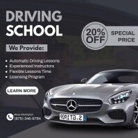 Driving School Ads Template | PosterMyWall