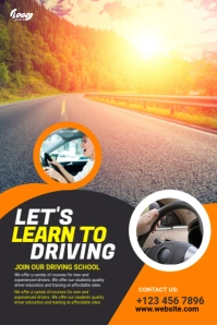 Driving School Poster Iphosta template