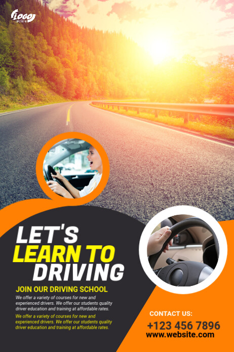 Driving School Poster Template PosterMyWall driving-school-poster-template-postermywall