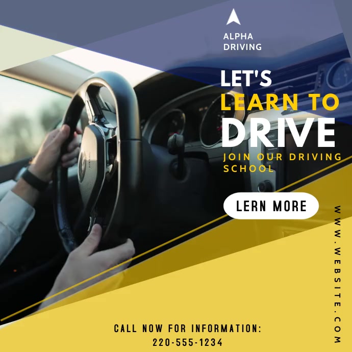 DRIVING SCHOOL POSTER Template PosterMyWall driving-school-poster-template-postermywall
